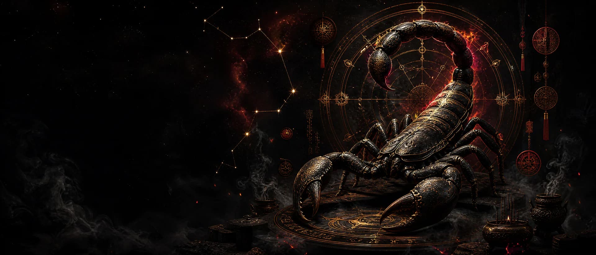 Scorpio constellation shadow seal hero