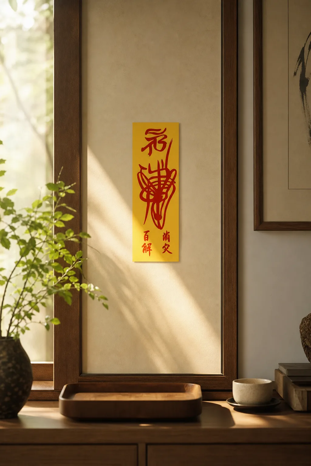 Universal Blessing Protection Talisman placed in a calm home setting