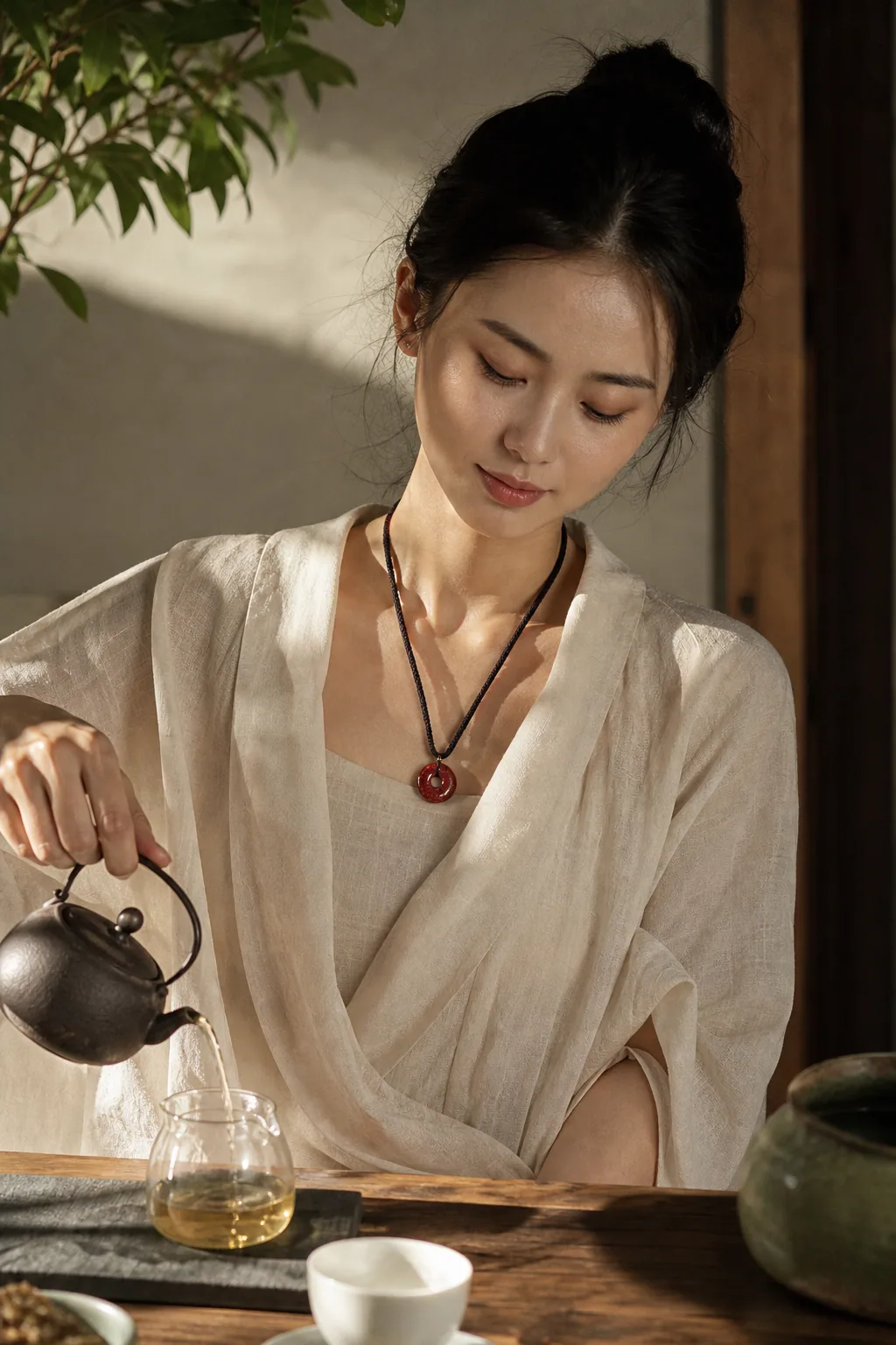 Peace Buckle Blessing Pendant worn as a daily protection symbol